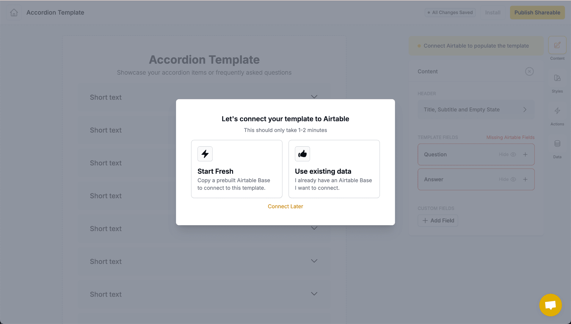 airtable Selector