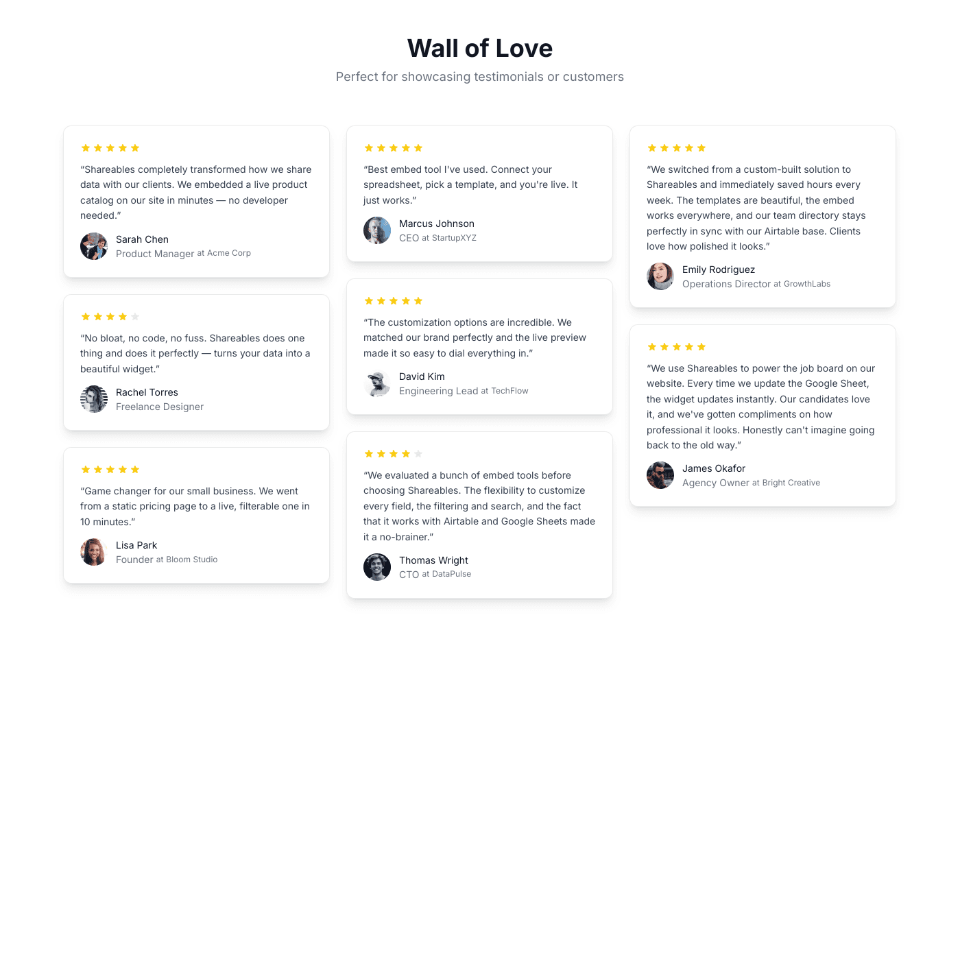Use Airtable or Google Sheets to Manage Testimonials