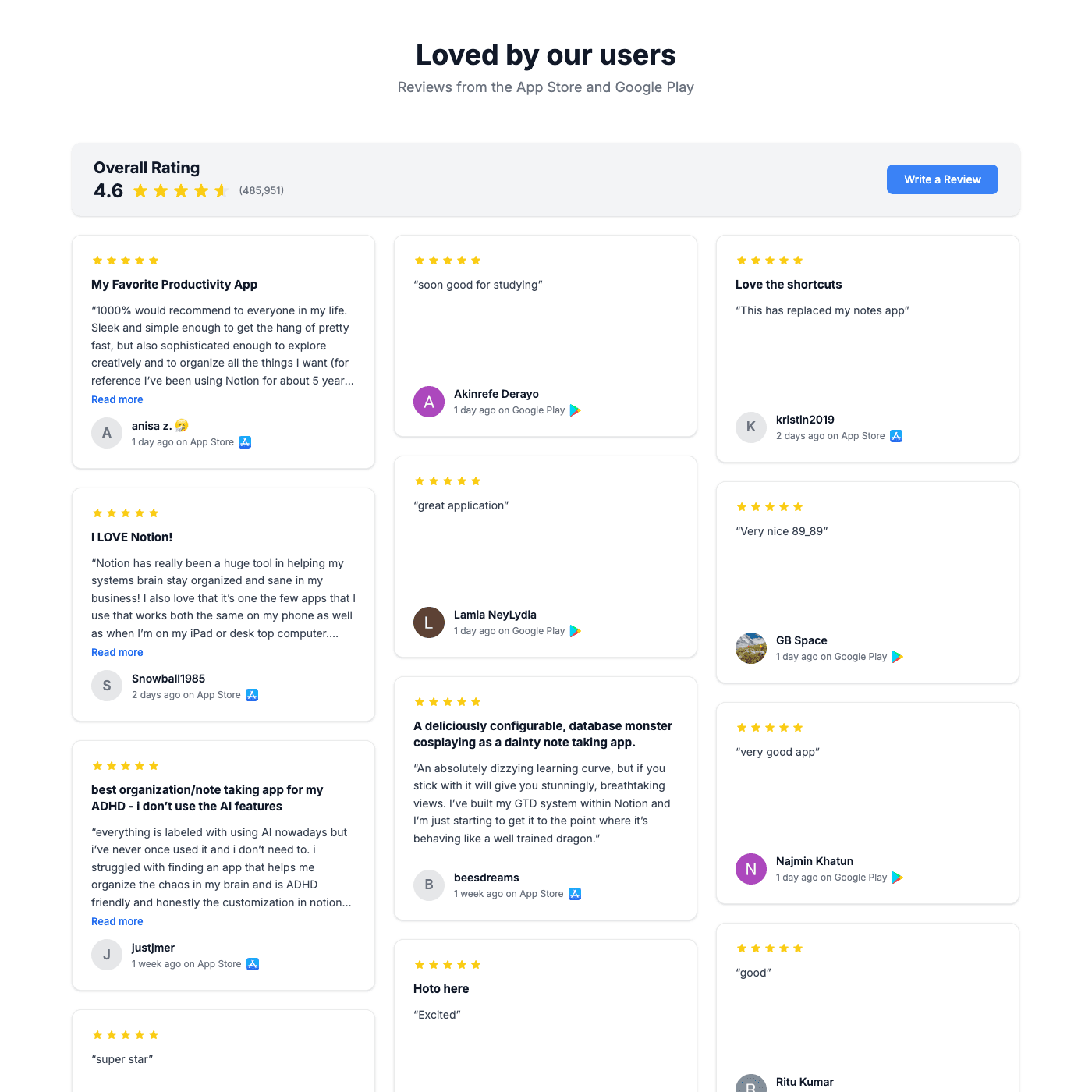 App Store Reviews preview 2
