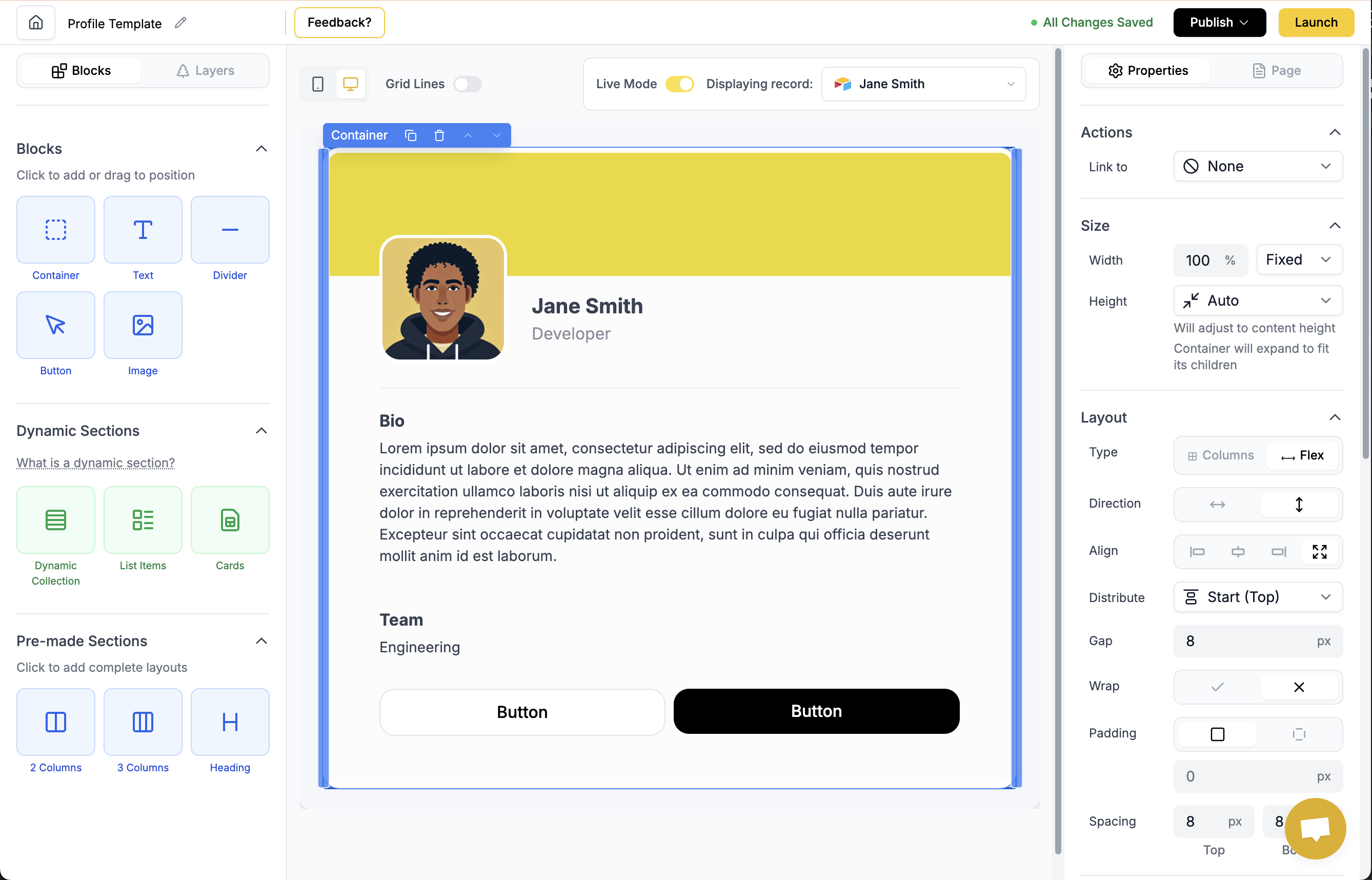 Shareables Product Demo - Create microsites from Airtable data