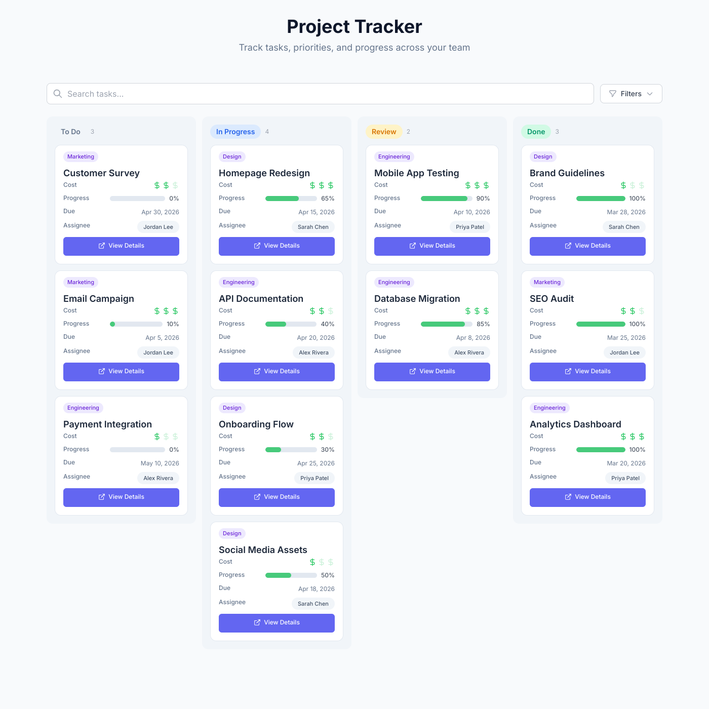 Project Tracker